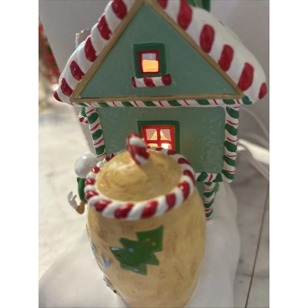 Dept 56 M&M's Christmas Bakery Lighted House Building & Candy‎ Dish With Light